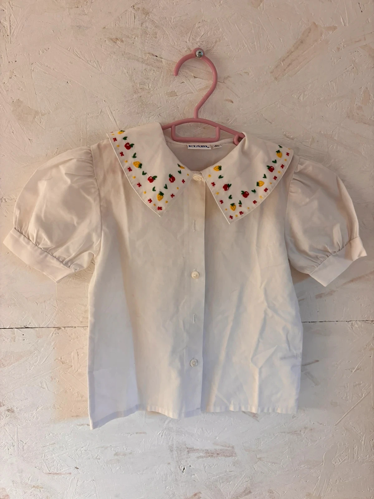 Adorable chemisier vintage brodé Kiabi – 6 ans (114 cm)
